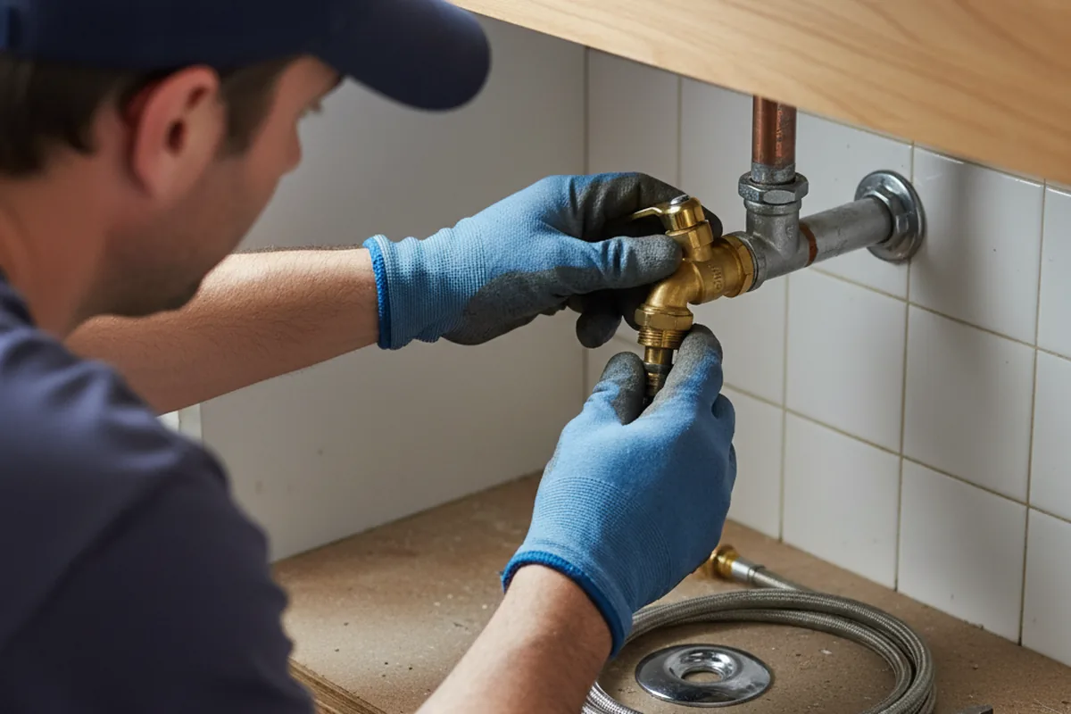 Shutoff valve and fitting work during Repiping in Jasper